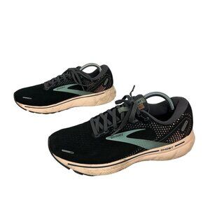 Brooks Ghost 14 Womens Running Shoes Size 11 Black & Mint